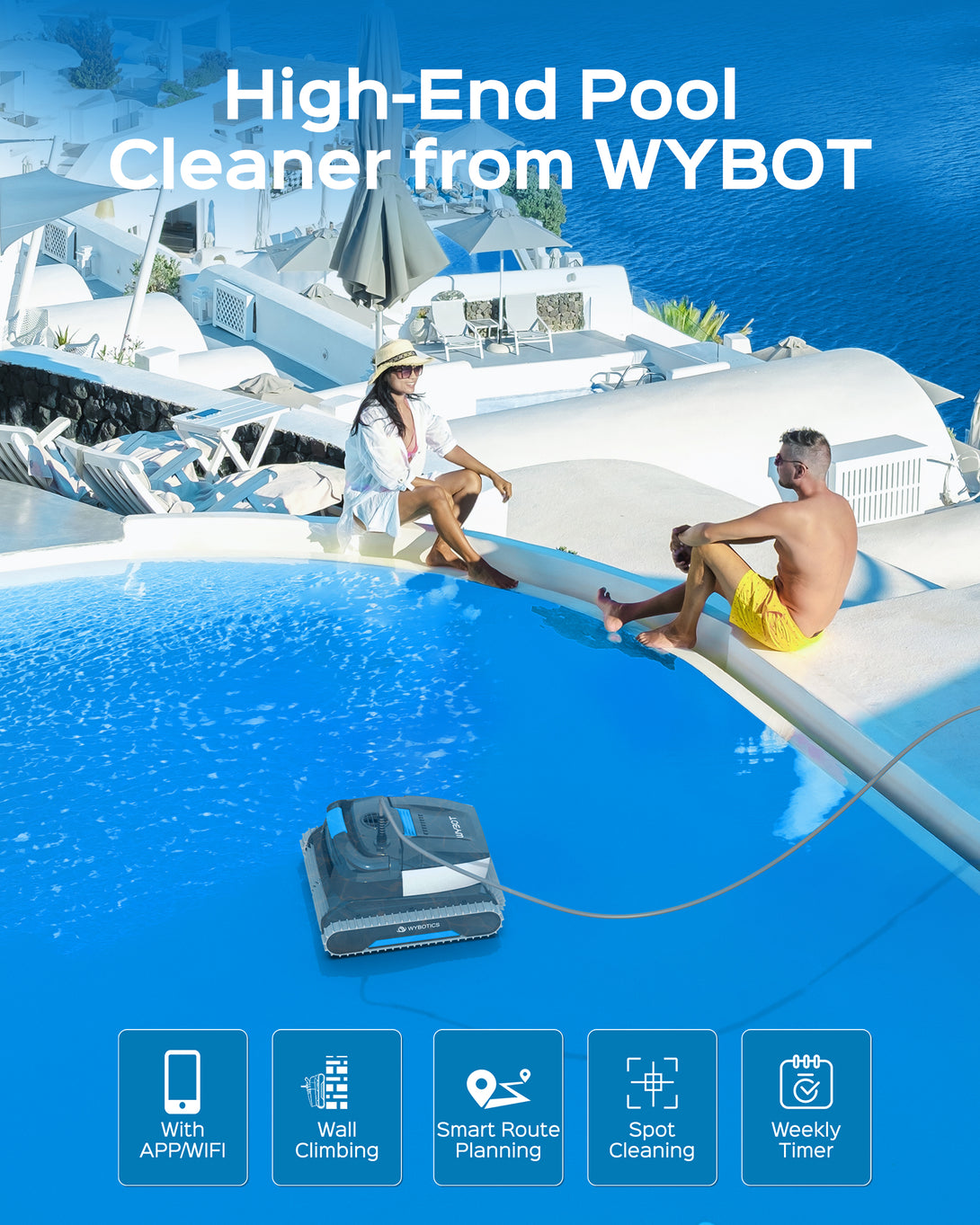 Brightbot 6000 Robotic pool cleaner - ATECPOOL