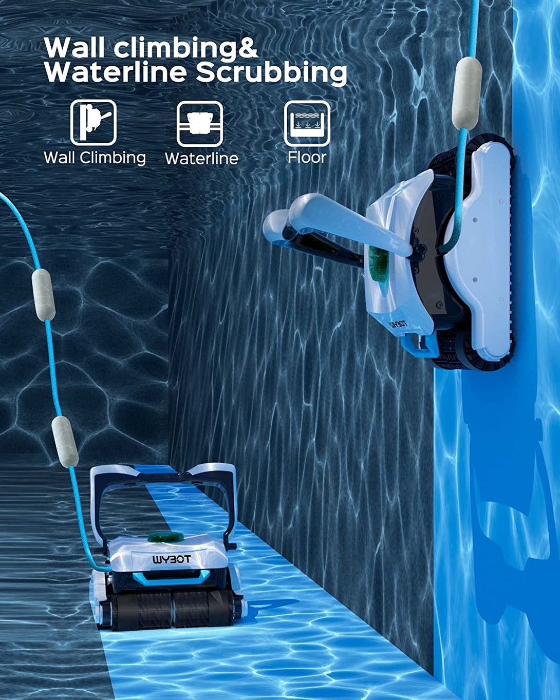 WYBOT Grampus 800 Corded Robotic Pool Cleaner